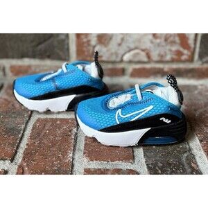 Nike Air Max Boys Size 4C Blue White Black Walking Running Shoes Sneakers